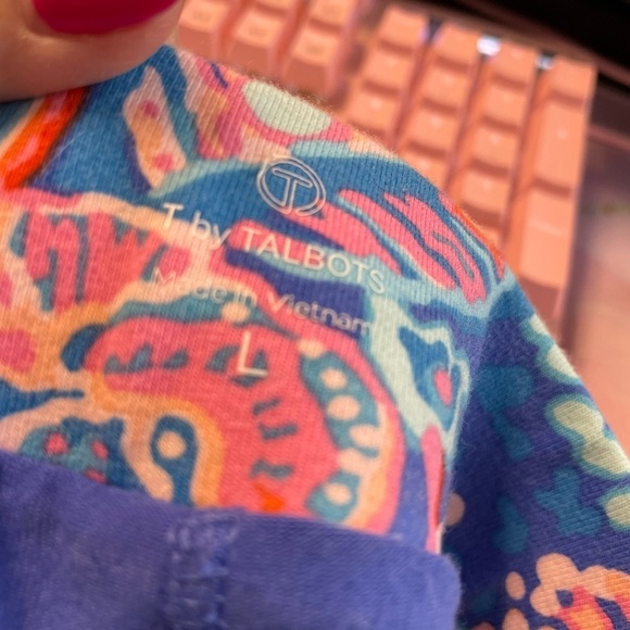 T by Talbots Floral Patterned Skorts Sz Large - Picture 5 of 5